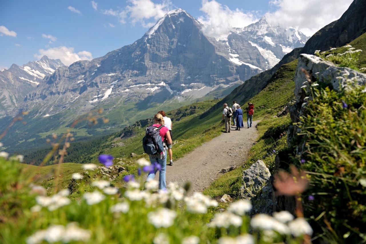 Luxury, New - Amazing Views Grindelwald Eiger Jungfrau Moench Lägenhet Exteriör bild